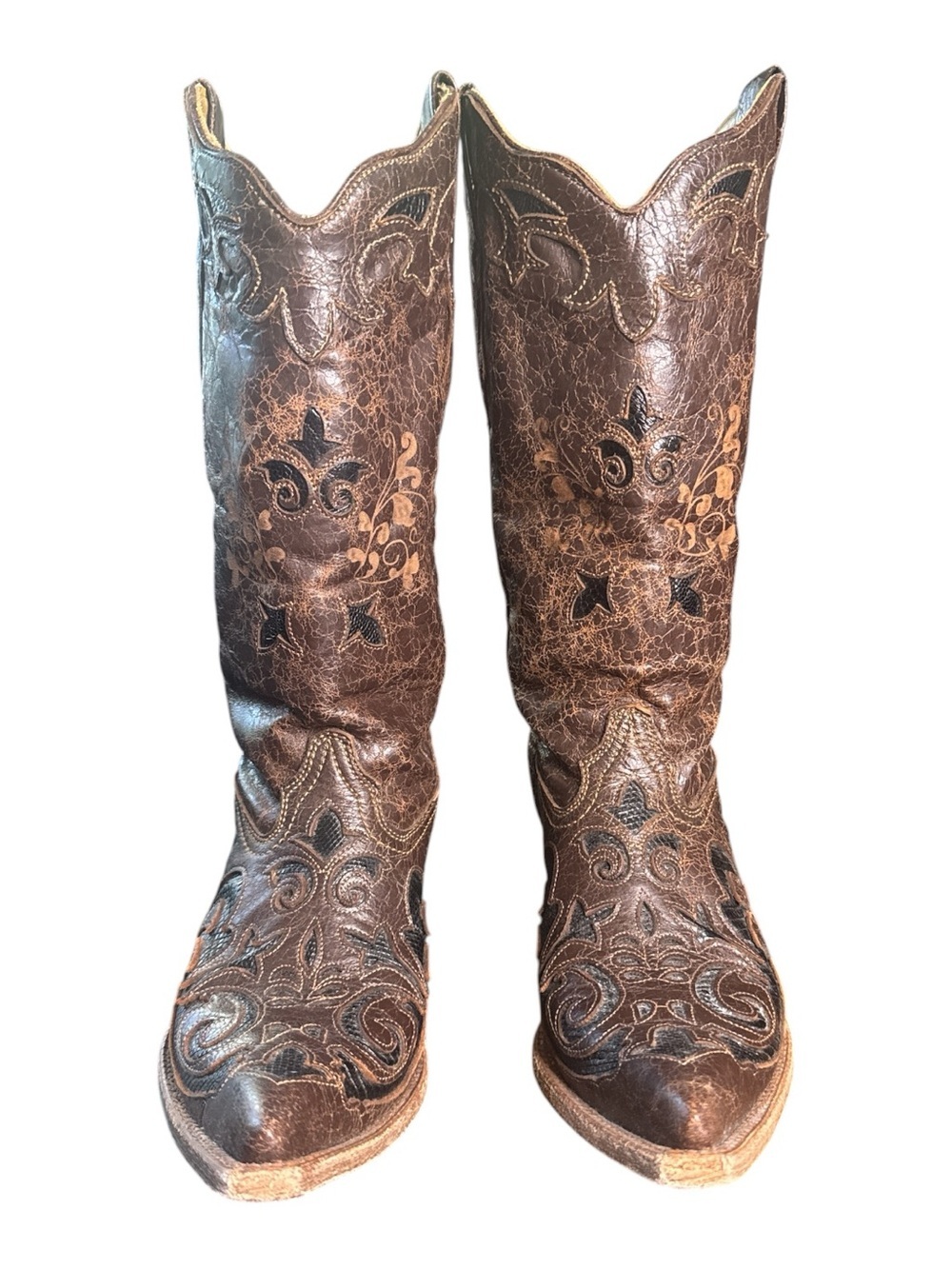 Corral lizard inlay Cowgirl 🤠 Boots
